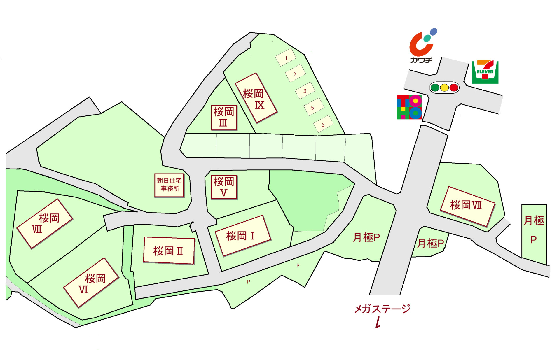 ピュアホーム桜岡 桜岡Ⅰから桜岡Ⅸ