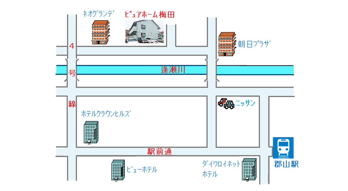 お部屋の案内図